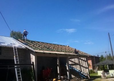 Pomoćni objekti – priprema krovišta i montaža limenog pokrova