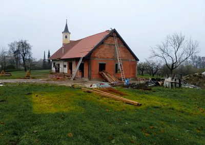 Dvorana za mlade – priprema krovišta i postavljanje crijepnog pokrova