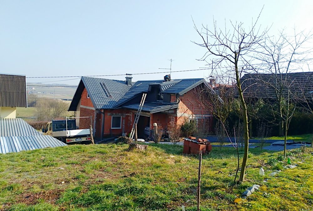 Obiteljska kuća – pokrivanje krovišta metalnim limom