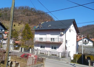 Priprema krovišta i montaža limenog pokrova