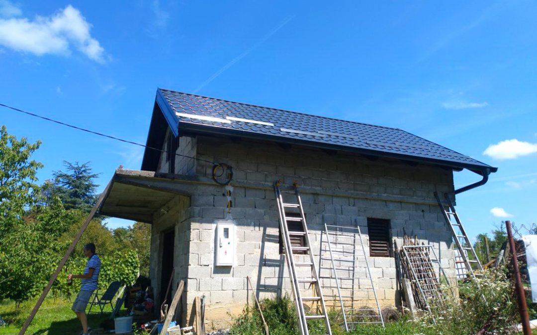 Priprema krovišta i montaža limenog pokrova
